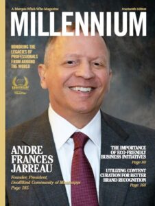 Andre Frances Jarreau on the cover of Millennium Magazine